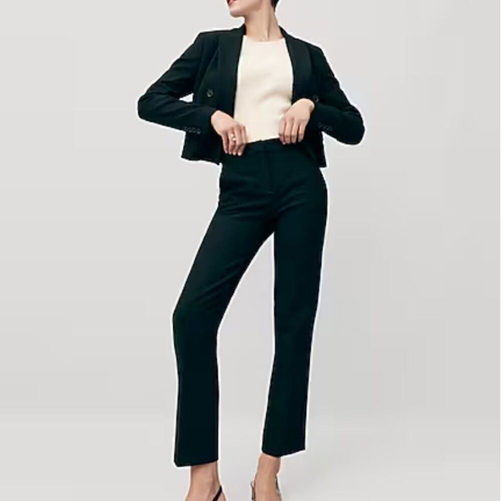 J. Crew Kate straight-leg pant in four-season stretch Black NWT size 8 - Picture 4 of 11